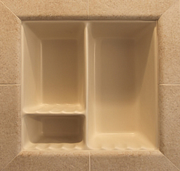 Built in recessed ceramic niche